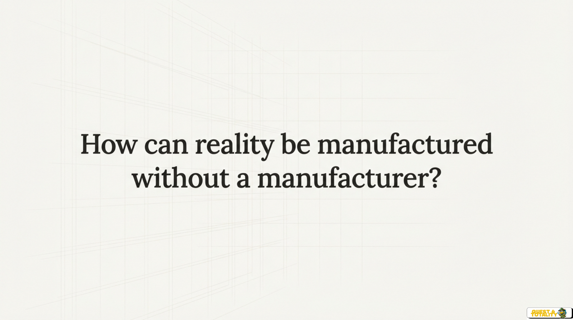 Q4T Analysis Report: The Architecture of Manufactured Reality